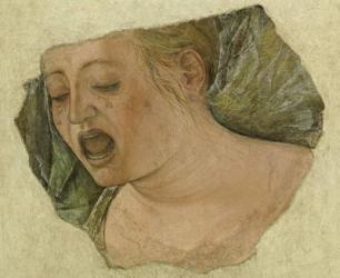 Head of Mary Magdalene Crying, from the Crucifixion (fresco) | Obraz na stenu