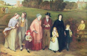 Sunday Morning - The Walk from Church, 1846 (oil on canvas) | Obraz na stenu