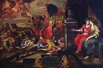 Allegory of the Revolt known as the 'Papier Timbre' of 1675, 1676 (oil on canvas) | Obraz na stenu