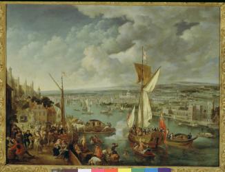 A View of London (oil on copper) | Obraz na stenu
