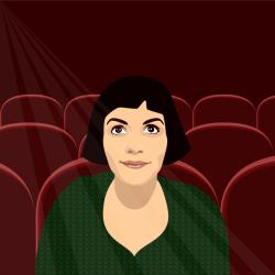 Amelie at the Flix | Obraz na stenu