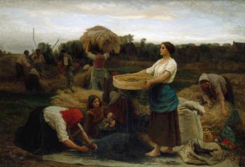 The Colza (Harvesting Rapeseed), 1860 (oil on canvas) | Obraz na stenu