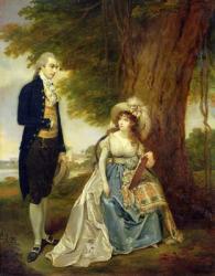 Mr and Mrs Fraser, c.1785-90 (oil on canvas) | Obraz na stenu