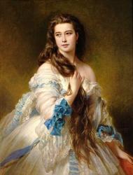 Portrait of Madame Rimsky-Korsakov (1833-78) nee Varvara Dmitrievna Mergassov, 1864 (oil on canvas) | Obraz na stenu