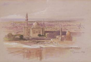 Agra Mosque, Cairo, 1849 (w/c on paper) | Obraz na stenu