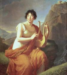 Madame de Stael as Corinne, 1809 (oil on canvas) | Obraz na stenu