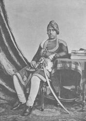 Maharaja Jashwant Singh of Bharatpur (engraving) | Obraz na stenu