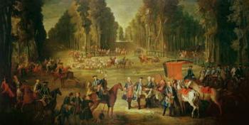 Meeting for the Puits-du-Roi Hunt at Compiegne (oil on canvas) (see 202272 for detail) | Obraz na stenu