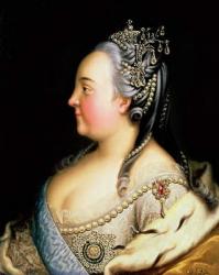 Portrait of Elizabeth Petrovna (1709-62) Empress of Russia, c.1768 (oil on canvas) | Obraz na stenu