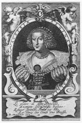 Anne of Austria (engraving) | Obraz na stenu