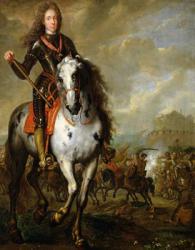 Equestrian Portrait of Prince Eugene de Savoie (1663-1736) c.1700-10 (oil on panel) | Obraz na stenu