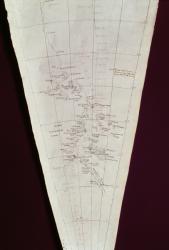 Section of Map from Ross Island to South Pole used on Antarctica Expedition, 1910-12 | Obraz na stenu