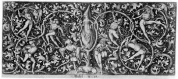 Ornament with Morris Dancers, c.1490-1500 (engraving) | Obraz na stenu