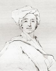 Hyacinthe Rigaud, 1659 – 1743. French baroque painter. From The Historic Gallery of Portraits and Paintings, published 1808. | Obraz na stenu