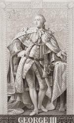 George III (1738-1820) from `Illustrations of English and Scottish History' Volume II (engraving) | Obraz na stenu