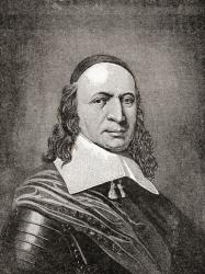 Peter Stuyvesant, c.?1612  1672, aka Petrus. Last Dutch Director-General of the colony of New Netherland from 1647 until it was ceded provisionally to the English in 1664, after which it was renamed New York. From The History of Our Country, published 18 | Obraz na stenu