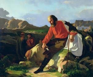 Guiseppe Garibaldi (1807-82) (oil on canvas) | Obraz na stenu