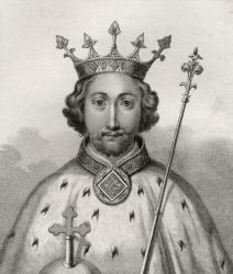 Richard II, engraved by Bocquet, from 'A Catalogue of the Royal and Noble Authors', published 1806 (litho) | Obraz na stenu