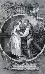Love in a Village, 1791 (engraving) | Obraz na stenu