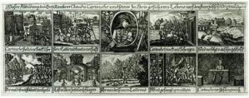 Exploits of Cartouche (1693-1721) (engraving) (b/w photo) | Obraz na stenu