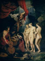 The Medici Cycle: Education of Marie de Medici (1573-1642) 1621-25 (oil on canvas) | Obraz na stenu