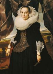 Portrait of a Young Dutch Woman (oil on canvas) | Obraz na stenu