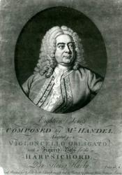 Eighteen Songs composed by Handel adapted for a Violioncello Obligato with Harpsichord by Henry Hardy (mezzotint engraving) | Obraz na stenu