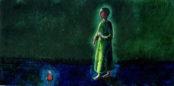 That Night Bird, 2003, (oil on gesso board) | Obraz na stenu