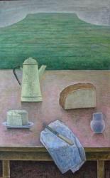 Still Life with Wensleydale Cheese, 2013, (oil on panel) | Obraz na stenu