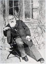 Johannes Brahms, c.1897 (b/w photo) | Obraz na stenu