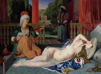 Odalisque with Slave, 1842 (oil on canvas) | Obraz na stenu