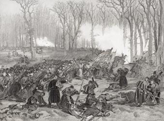 The Battle of Mill Creek, Kentucky, 1862 (litho) | Obraz na stenu