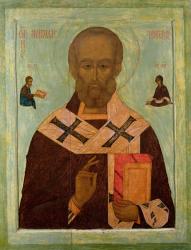 Icon of St. Nicholas, Russian School, 16th century | Obraz na stenu