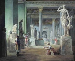 The Salle des Saisons at the Louvre, c.1802 (oil on canvas) | Obraz na stenu