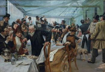 Scandinavian Artist's Luncheon at Cafe Ledoyen on Varnishing Day, 1886 | Obraz na stenu