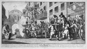 Burning ye Rumps at Temple-Barr, 1726 (engraving) | Obraz na stenu