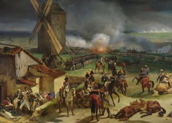 Battle of Valmy, 20th September 1792, 1835 (oil on canvas) (detail of left hand side) | Obraz na stenu