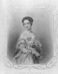 Elizabeth Wellesley, Duchess of Wellington, engraved by William and Francis Holl (engraving) | Obraz na stenu