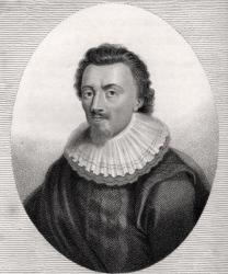 George Calvert, engraved by Bocquet, illustration from 'A catalogue of Royal and Noble Authors, Volume V', published in 1806 (litho) | Obraz na stenu