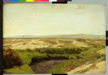 On the Luneburg Heath, 1887 (oil on paper) | Obraz na stenu