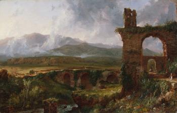 A View near Tivoli (Morning), 1832 (oil on canvas) | Obraz na stenu