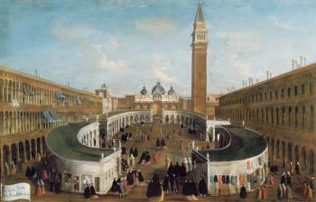 Fair in St. Mark's Square (oil on canvas) | Obraz na stenu