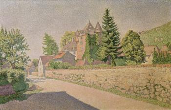 Chateau de Comblat, c.1887 (oil on canvas) | Obraz na stenu