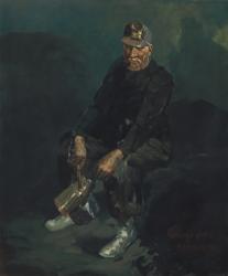 The Miner, 1925 (oil on canvas) | Obraz na stenu