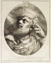 Lear, from King Lear, Act III, Scene 3, 1776 (etching) | Obraz na stenu