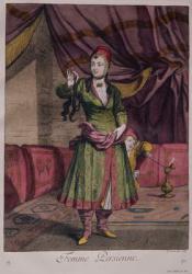Portrait of a lady from the "Book of Designs", 1712-13 (engraving) | Obraz na stenu