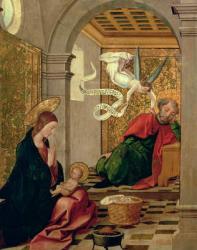 The Dream of St. Joseph, c.1535 (oil on panel) | Obraz na stenu