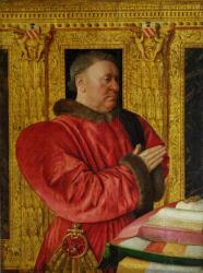 Portrait of Chancellor Guillaume Jouvenel des Ursins (d.1472) 1460-65 (oil on panel) | Obraz na stenu