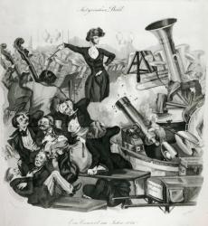 A Concert of Hector Berlioz (1803-69) in 1846 (engraving) | Obraz na stenu