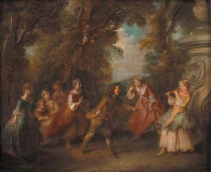 Children at play in the open, 1705-43 (oil on panel) | Obraz na stenu
